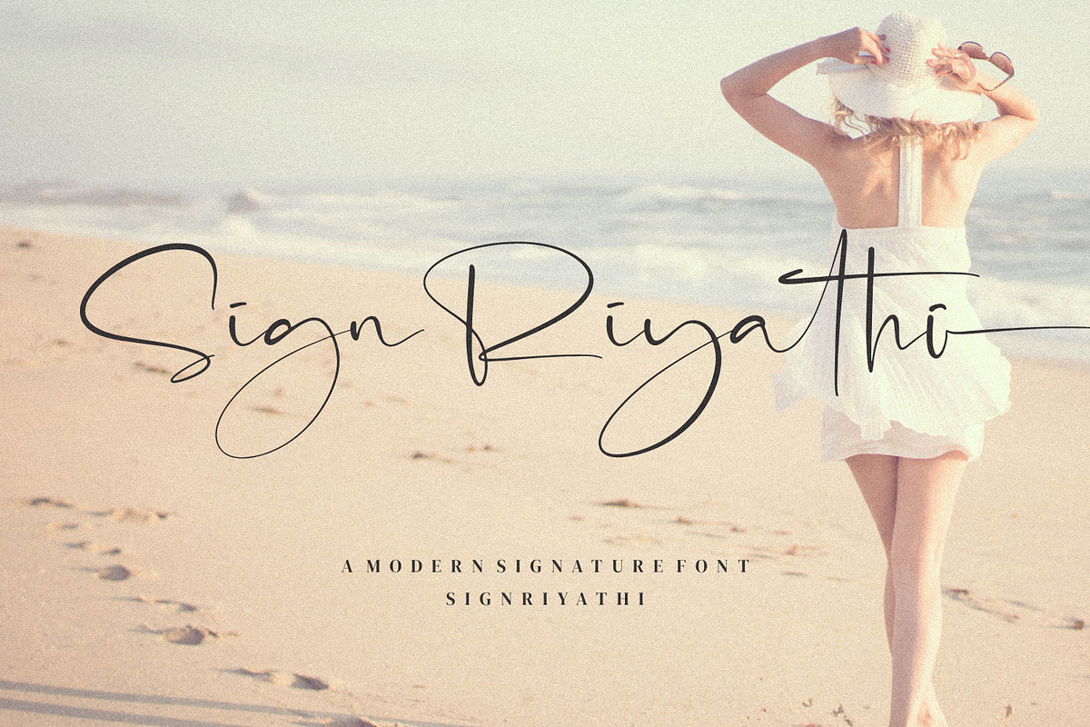 SignRiyathi, a Script Font by Integritype Studio (Photo 1 of 9)