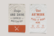 Vintage Custom Flag Mockup, a Household Mockup by TIFFS (Thumbnail 6 of 6)