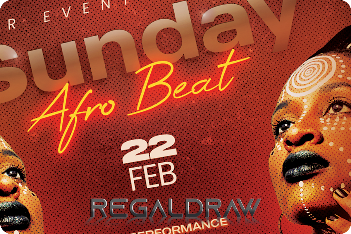 Sunday Afro Beat Flyer, a Flyer Template by regalDRAW (Photo 1 of 4)