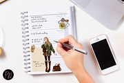 Autumn coffee girls clipart png, an Illustration by Parinaz Wadia Design (Thumbnail 9 of 9)