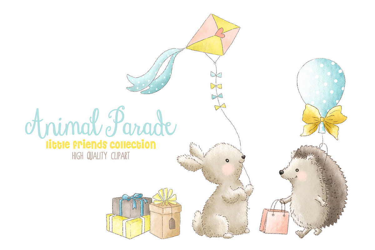 Woodland animals parade clipart, an Animal Illustration by Magic Story Studio (Photo 4 of 6)