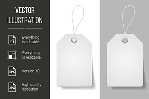 White price tags, a Background Graphic by DvargShop