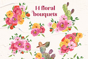 Fiesta Carnival Llama & Flora Cactus, an Animal Illustration by Catch the Dream Art (Thumbnail 3 of 9)