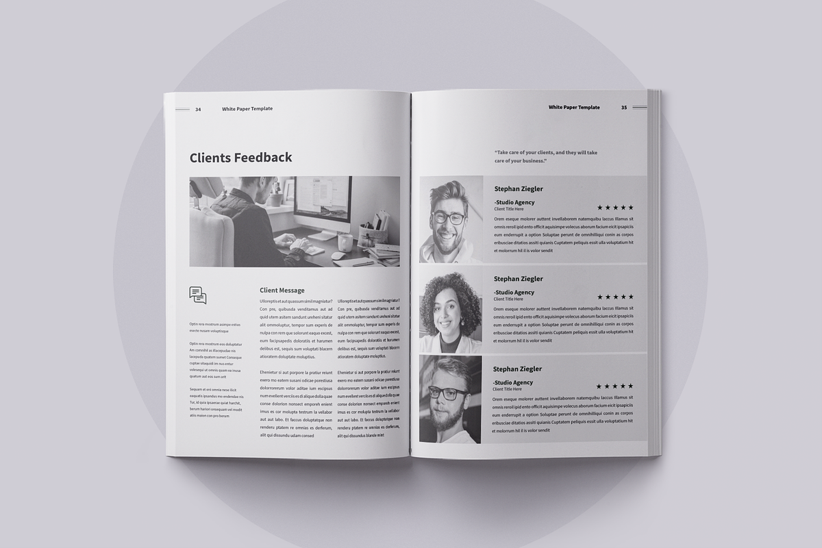 White Paper | Canva, Word, PPTX, InD, a Brochure Template by ArtisticLand (Photo 13 of 14)