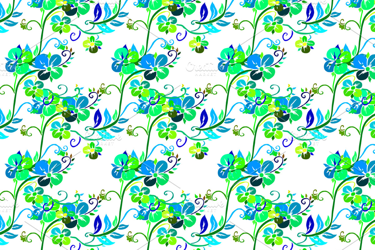 Vivid Floral Patterns preview 3