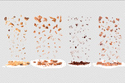 Falling cookies crumbs set isolated, a Background Graphic by StudioVin (Thumbnail 2 of 2)