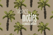 Tropical palms grid seamless pattern, a Pattern Graphic by Nocito Design (Thumbnail 1 of 6)