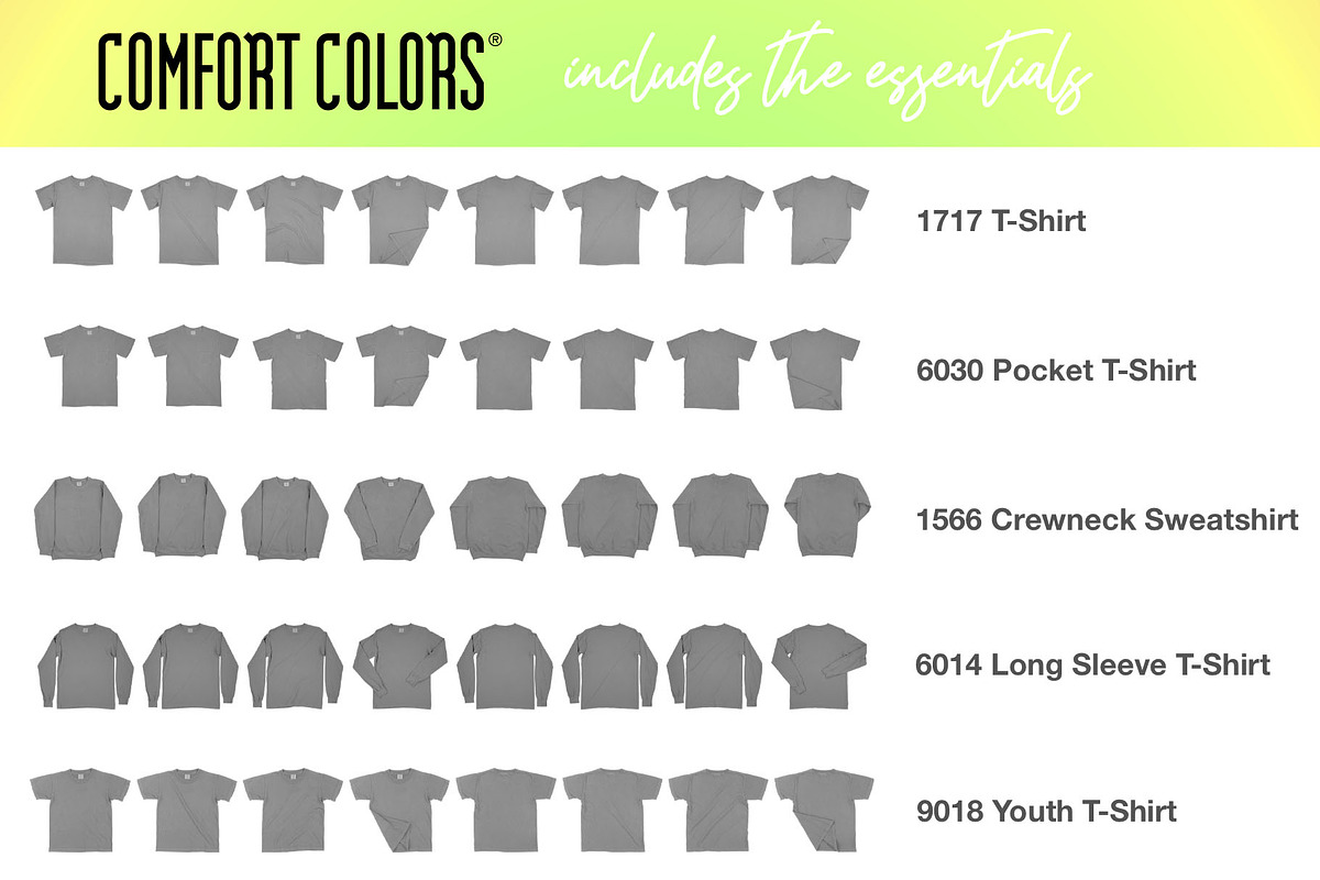 Comfort Colors Essential Mockups, a Hoody Mockup by Pixel Sauce™ (Photo 2 of 6)