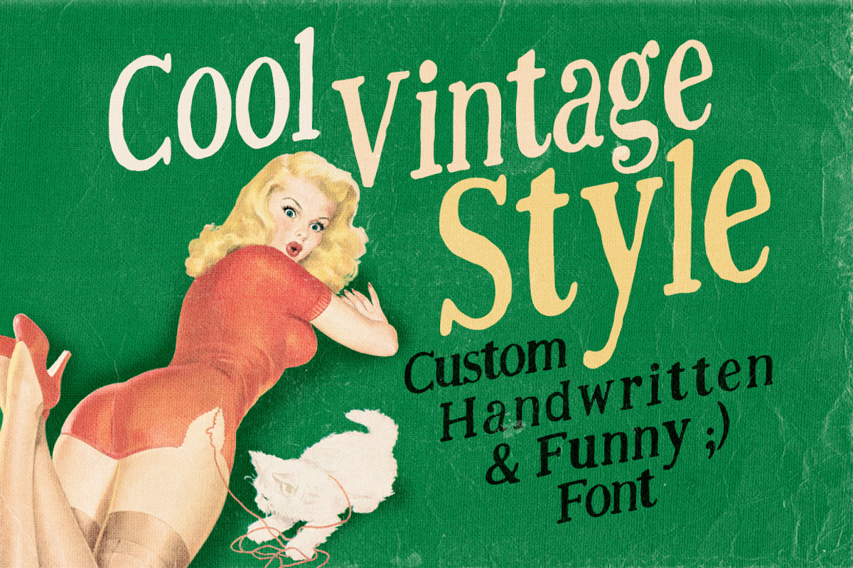 Just Be Cool Custom Font preview 2