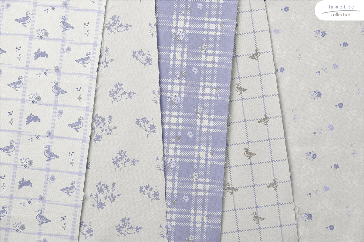 Rustic Lilac - Seamless Patterns, a Pattern Graphic by InaCorart (Photo 2 of 7)
