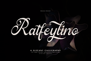 Ratfeylino | Elegant Calligraphy, a Script Font by Denustudios (Thumbnail 1 of 12)