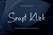 SnaptKlick, a Script Font by Auliacreative (Thumbnail 1 of 4)