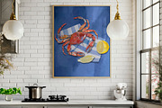 Fished & Fresh Seafood poster maker, a Food Illustration by Elena Dorosh (Thumbnail 6 of 18)