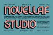 Levatta 3D, a Sans Serif Font by Craft Supply Co. (Thumbnail 3 of 8)