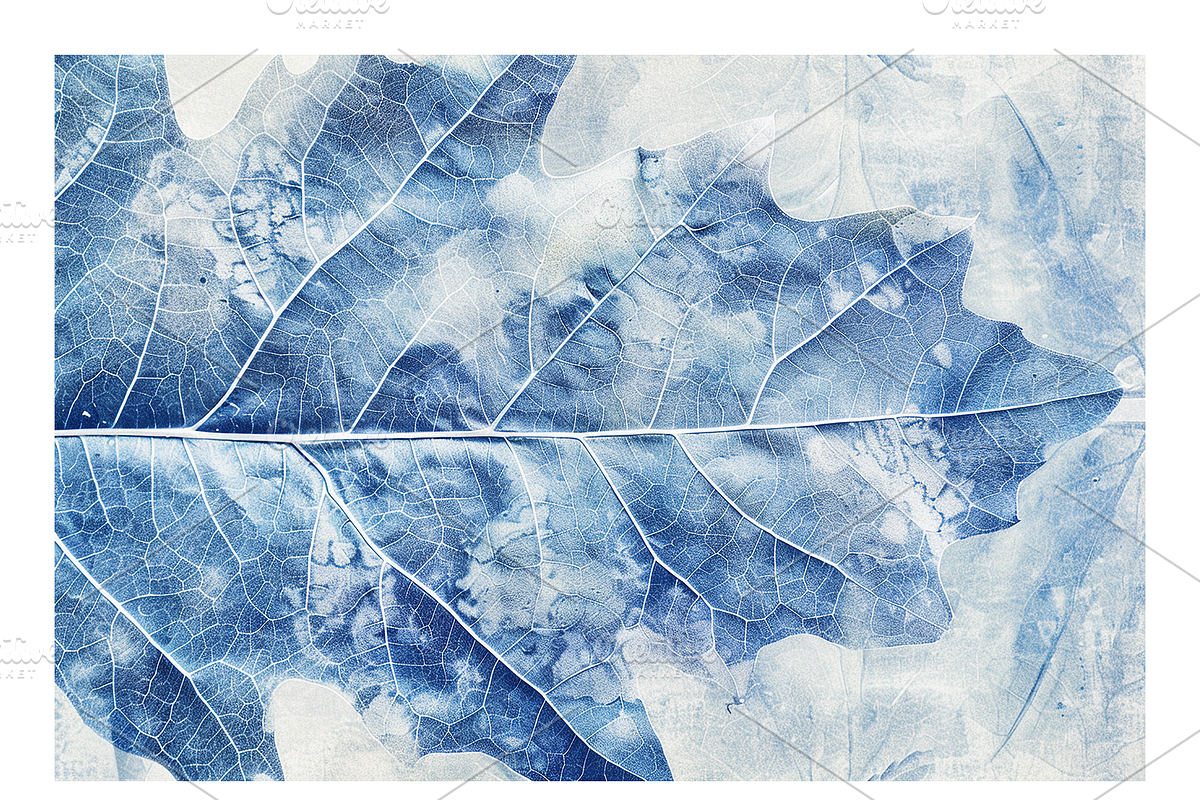 Cyle Collection · Blue Tone Leaves, a Background Graphic by milatovar (Photo 11 of 32)