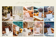 4 Seasons Stationery Card Mockups, a Books & Magazine Mockup by Designwork (Thumbnail 2 of 11)