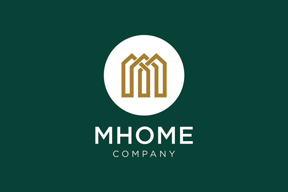 Letter M Home House Logo Design, a Branding & Logo Template by Buqancreative (Photo 1 of 2)