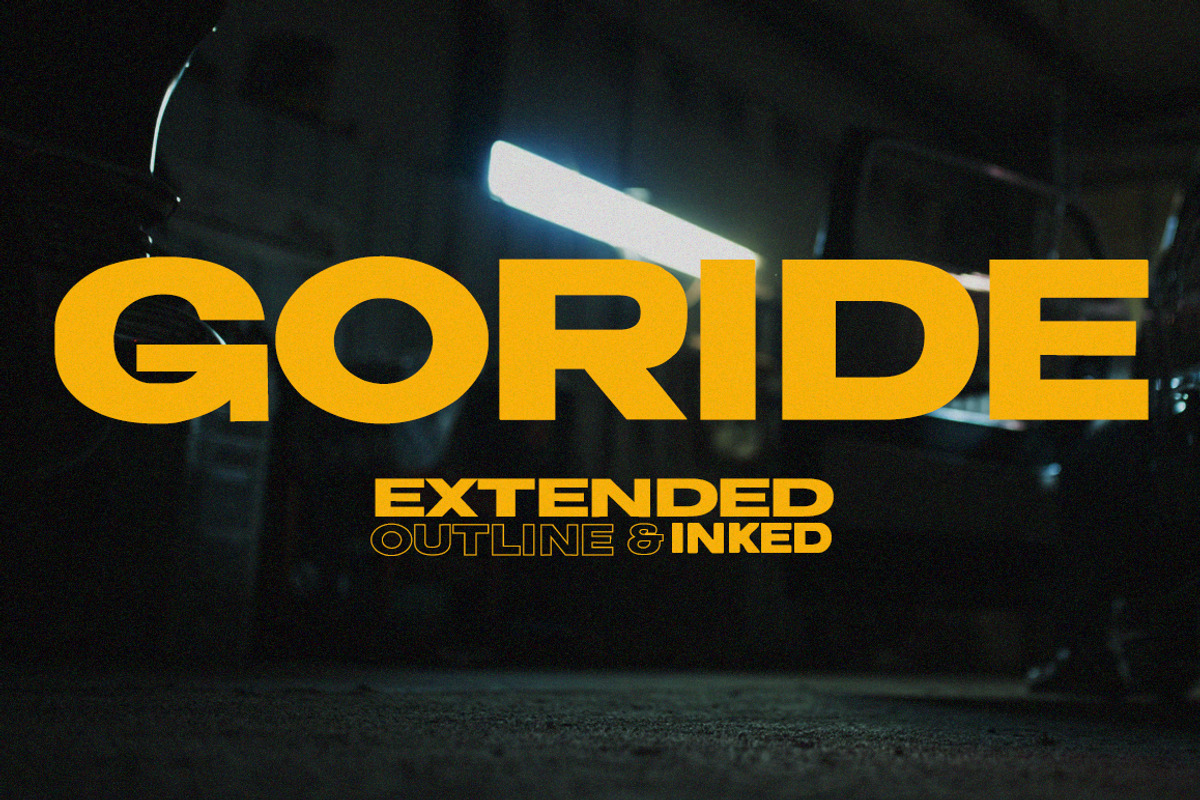 Goride Sans - Typeface, a Font by The Branded Quotes (Photo 1 of 6)