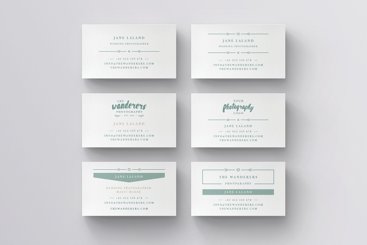 WANDERERS  Business Card Template, a Business Card Template by 46&2 Collective (Photo 10 of 11)