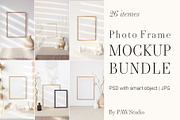 Photo Frame Mockup Bundle 26 Element, a Print Template by PawMockups (Thumbnail 1 of 13)