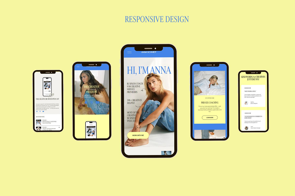 Squarespace 7.1 Template for coaches preview 5
