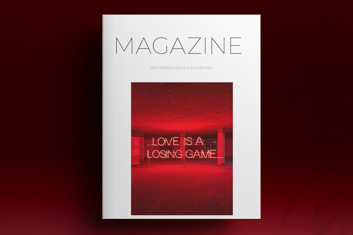 Red Magazine Layout