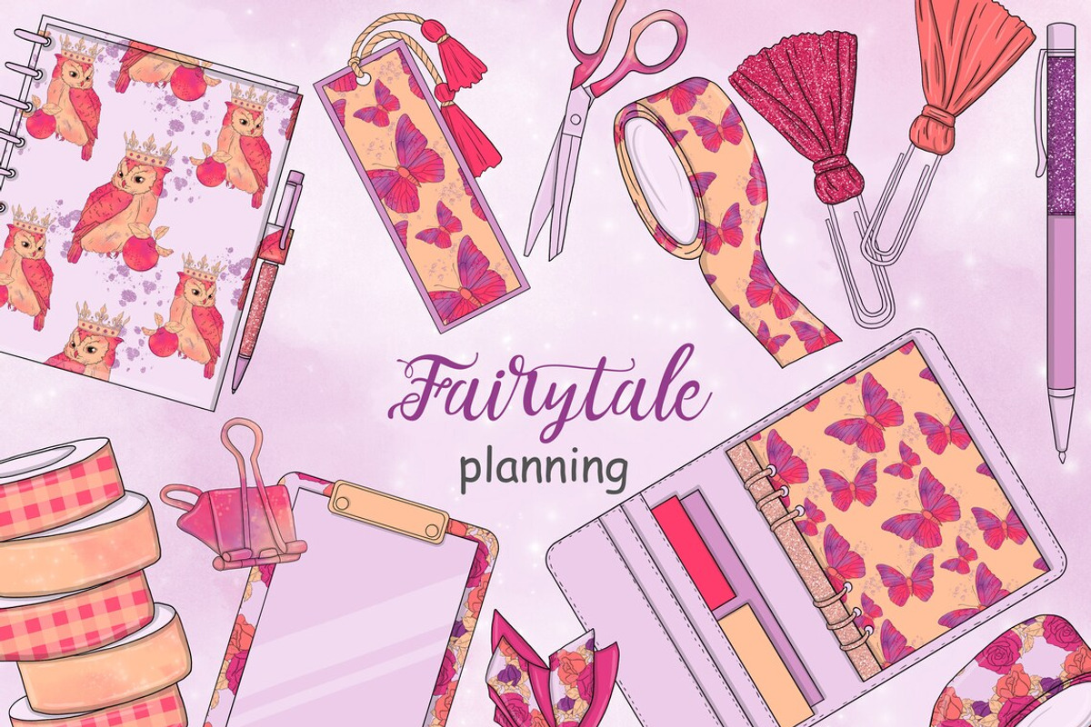 Fairy Tale Planning Collection, an Object Illustration by GlamArtZhanna (Photo 1 of 3)