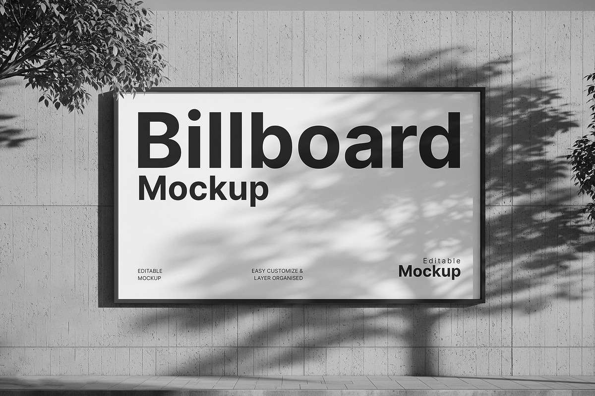 Billboard Mockup on Wall, a Product Mockup by graphypix (Photo 3 of 4)
