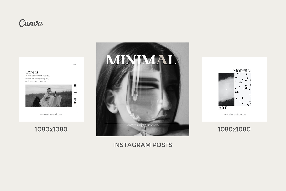 Black White Canva Template, a Social Media Template by Moodwave Studio (Photo 8 of 10)
