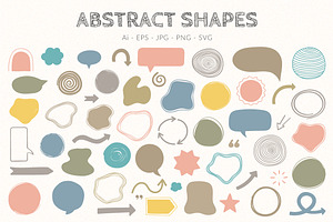 Hand Drawn Abstract Shapes, a Graphic by PixMarket