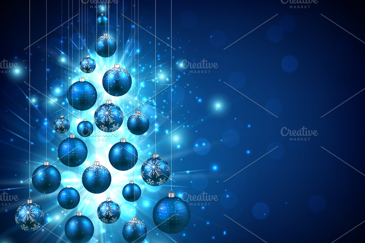 Big blue Christmas and New Year set, a Decorative Illustration by Vjom (Photo 15 of 21)