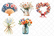 Summer Garden Wedding Clipart, an Illustration by Dream Creation (Thumbnail 6 of 6)