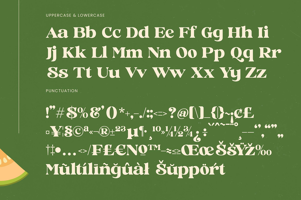 Jungle Melon Groovy Display Serif, a Serif Font by timelesstype.co (Photo 18 of 20)