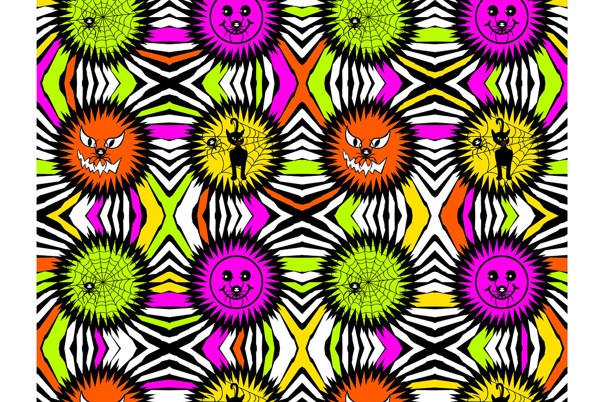 Halloween Spider Buddies Seamless Re, a Graphic by Sharon Schwalbe (Photo 1 of 2)