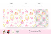Princess Fairytale Seamless Pattern, a Pattern Graphic by Chonnieartwork (Thumbnail 3 of 5)