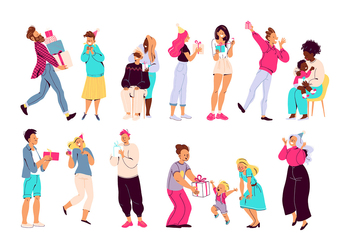 gifts people, a Decorative Illustration by Funnystore (Photo 2 of 6)