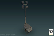 Mobile Lighting Tower, a Cars & Vehicle 3D Model by 3DCaster (Thumbnail 4 of 6)
