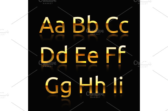Golden alphabet preview 4
