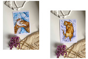 Watercolor Clipart, Cat Clipart png, an Object Graphic by KomtsyanTatyanaArt (Thumbnail 4 of 5)