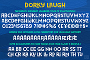 Dorky Laugh: a quirky fun font!, a Sans Serif Font by Missy Meyer (Thumbnail 7 of 8)