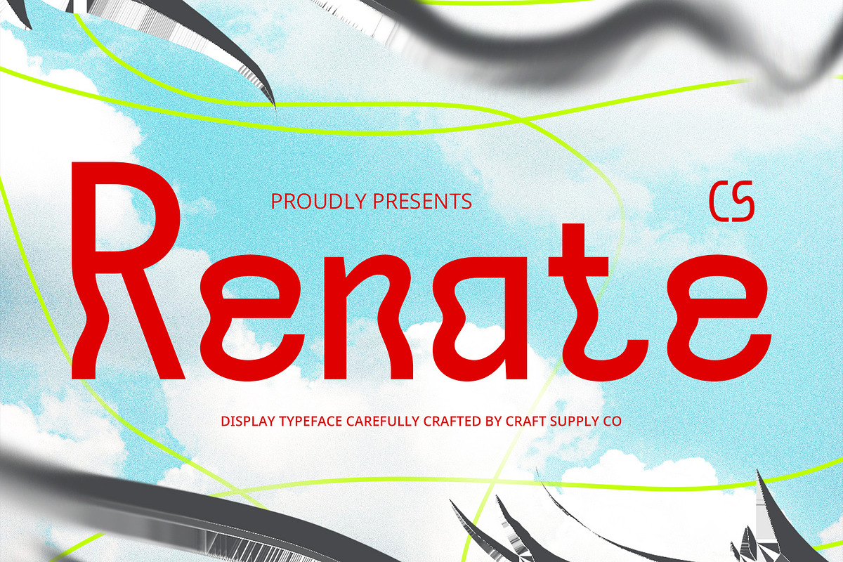 CS Renate – Trippy Font, a Sans Serif Font by Craft Supply Co. (Photo 1 of 8)