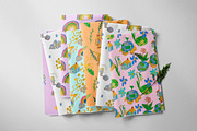 Kids Crayon Eco Icons Seamless Patte, a Pattern Graphic by Lucyinyourheart (Thumbnail 7 of 10)