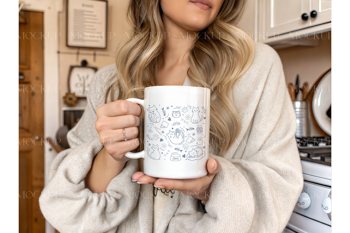 Ceramic Cup Mockup in Cozy Kitchen, a Product Mockup by MockupWizard (Photo 1 of 3)