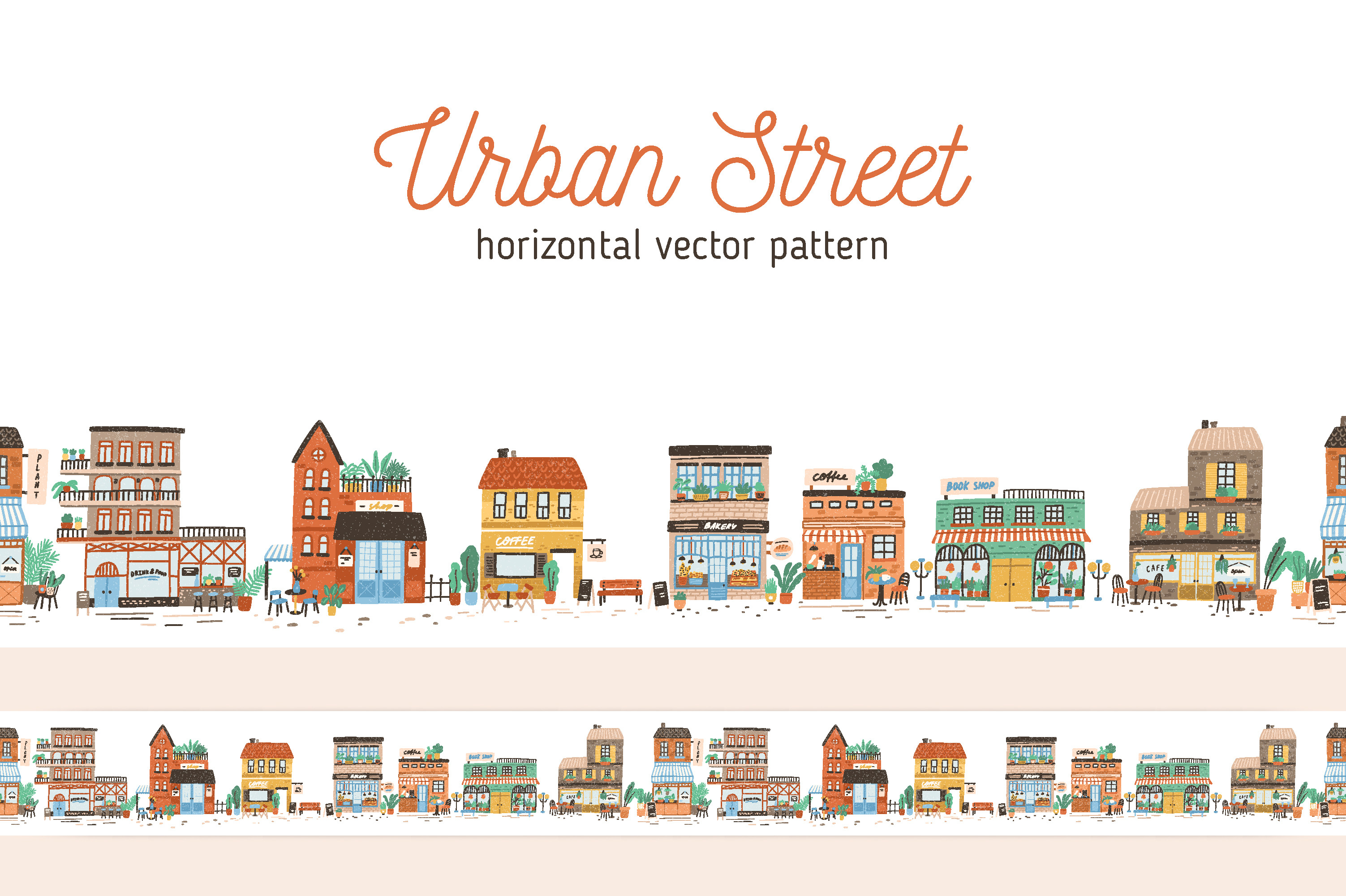 Urban street seamless pattern, a Pattern Graphic by Good Studio
