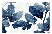 Cyle Collection · Blue Tone Leaves, a Background Graphic by milatovar (Thumbnail 25 of 32)