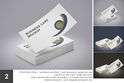 Business Card Mockup Set - 5 PSD, a Print Template by mockupgeek (Thumbnail 3 of 6)