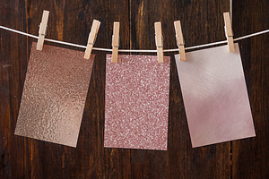 Rose Gold Metallic Textures