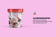 Ice Cream Tub Mockup - 8 views, a Packaging Mockup by Illusiongraphic (Thumbnail 19 of 19)