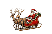 Retro Vintage Christmas Clipart, a Seasonal Illustration by Creative design (Thumbnail 6 of 7)