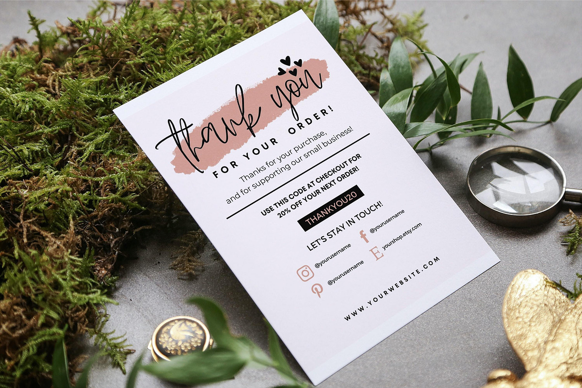 Thank You Card For Small Business, a Flyer Template by Oskar Wantopi (Photo 3 of 4)